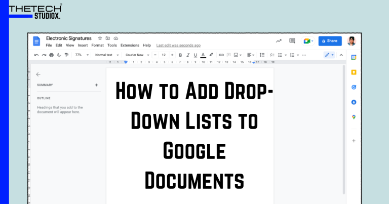 How to Add Drop-Down Lists to Google Documents